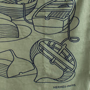 authentic preloved Hermès Green Beach Towel on Labellov.com
