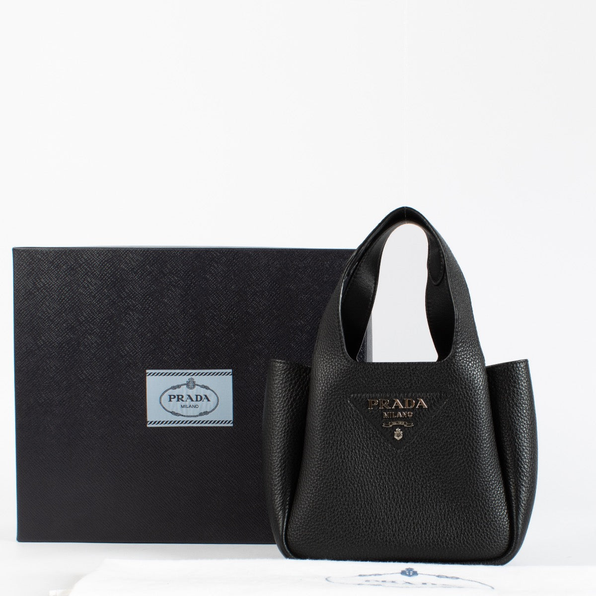 authentic preloved Prada Black Mini Tote Bag on Labellov.com