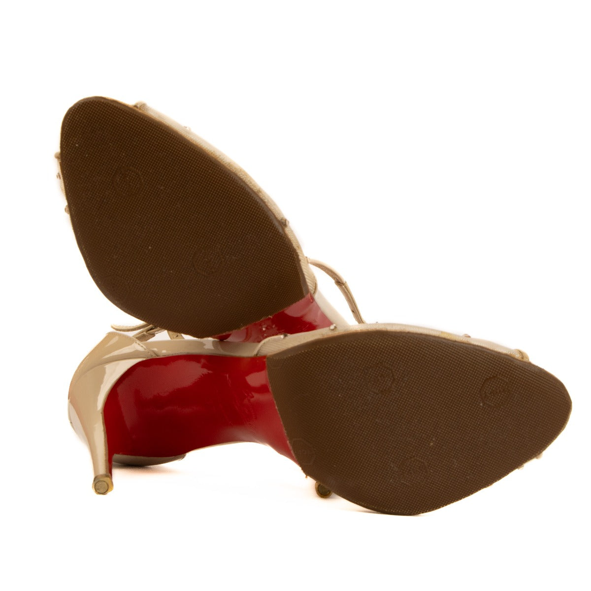 Escarpins Christian Louboutin Strass Embellished Mesh Patinana 100 – Taille 37