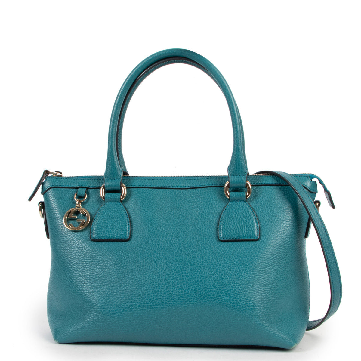 Gucci Teal GG Charm Schoudertas
