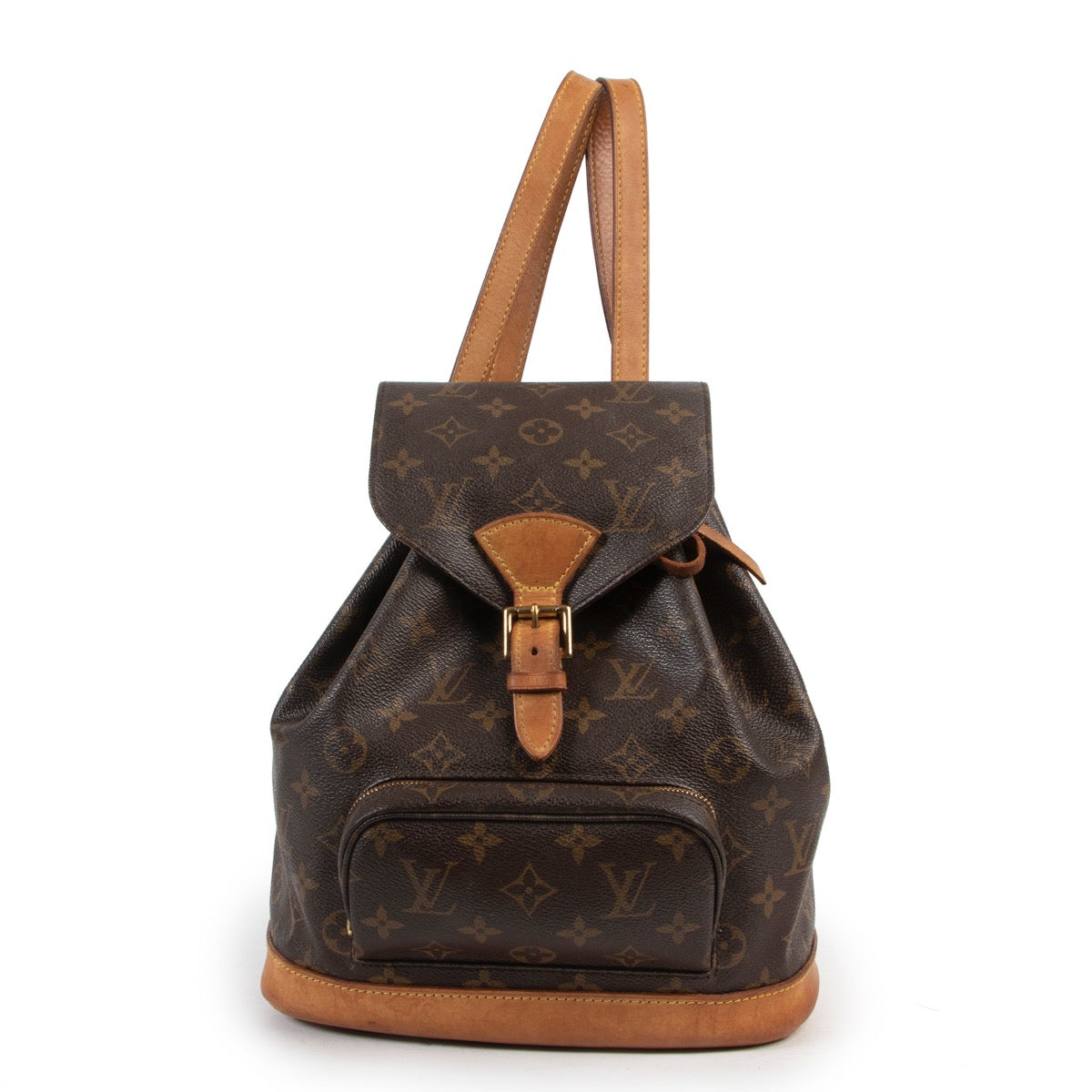 Shop safe online 100% authentic second hand Louis Vuitton Monogram Montsouris Backpack in very good condition at Labellov in Antwerp.