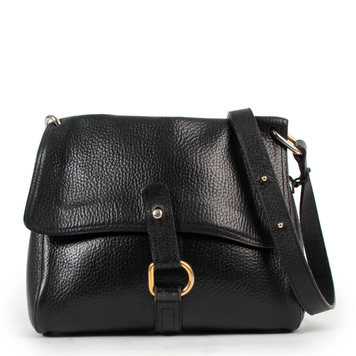 Delvaux Navy Blue Fichu Crossbody Bag