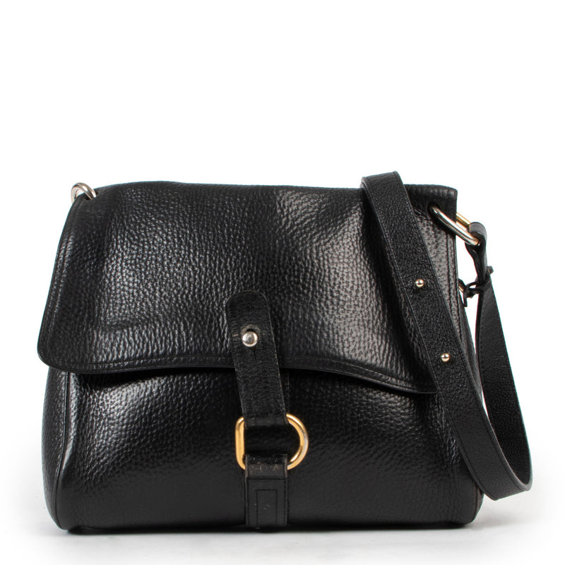 Delvaux Navy Blue Fichu Crossbody Bag