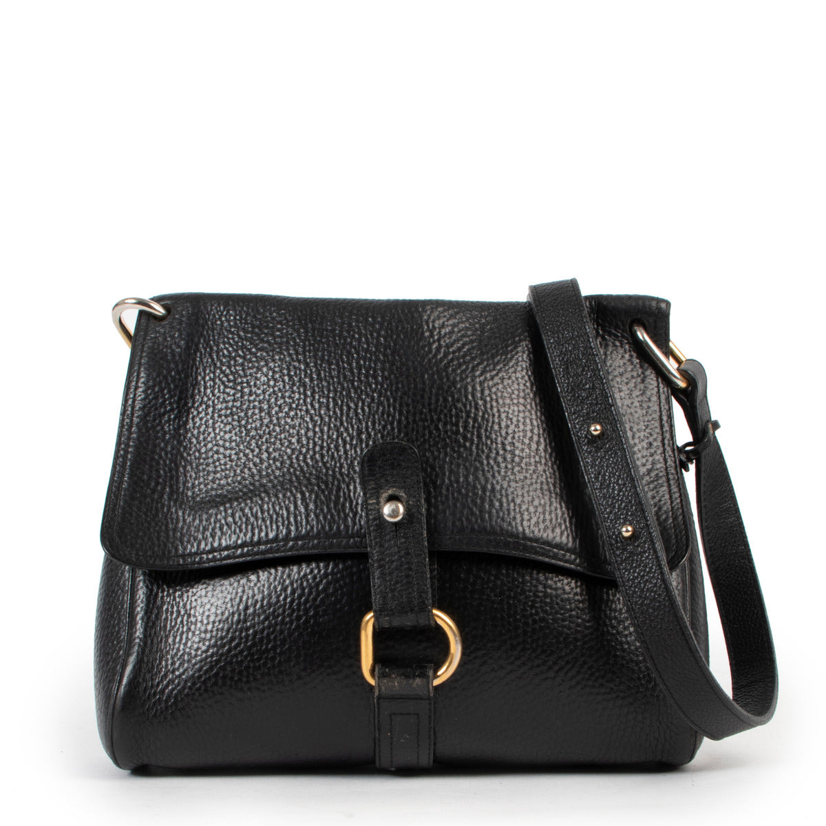 Delvaux Navy Blue Fichu Crossbody Bag