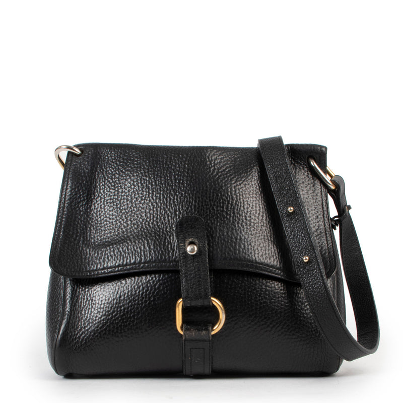 Delvaux Navy Blue Fichu Crossbody Bag