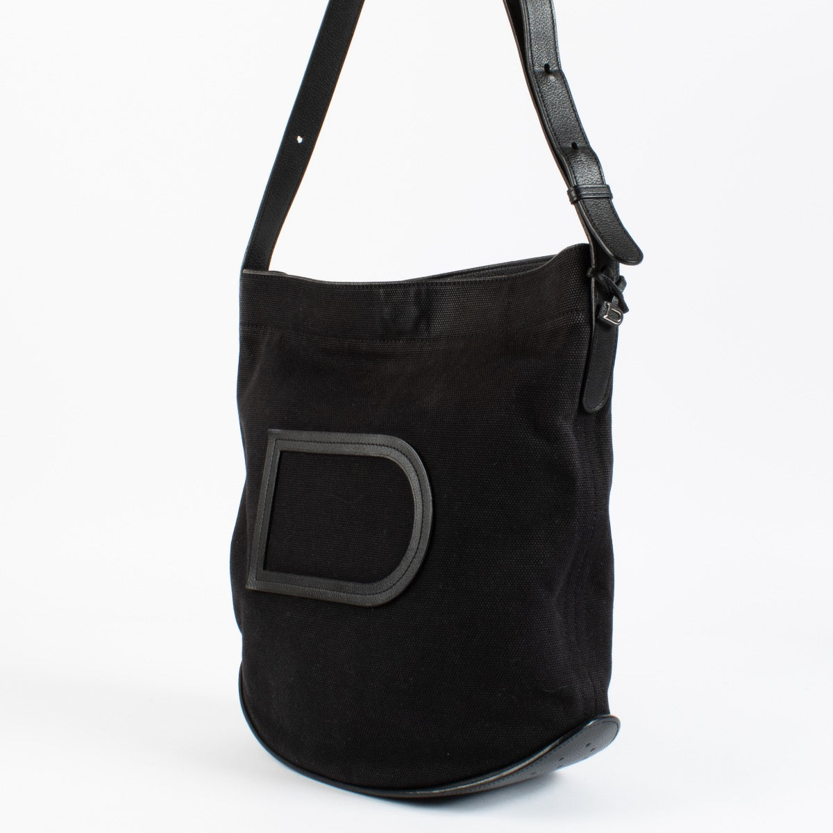 Shop 100% authentic second hand Delvaux Black Canvas Pin Bag on Labellov.com