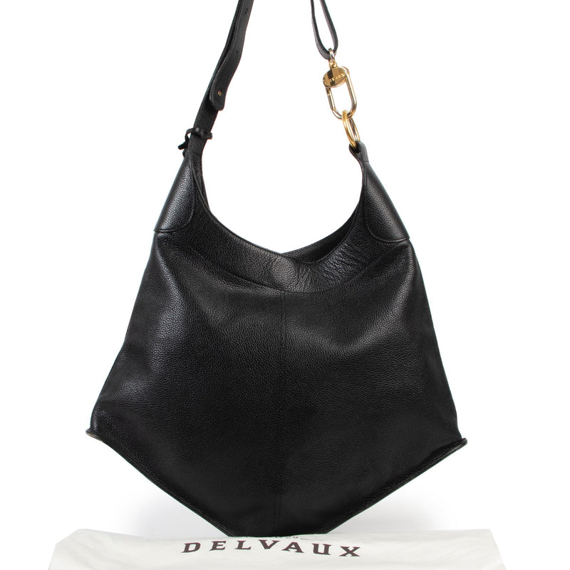 Get this Delvaux Black Satan Shoulder Bag at Labellov now online or in store for a reasonable price and in good condition