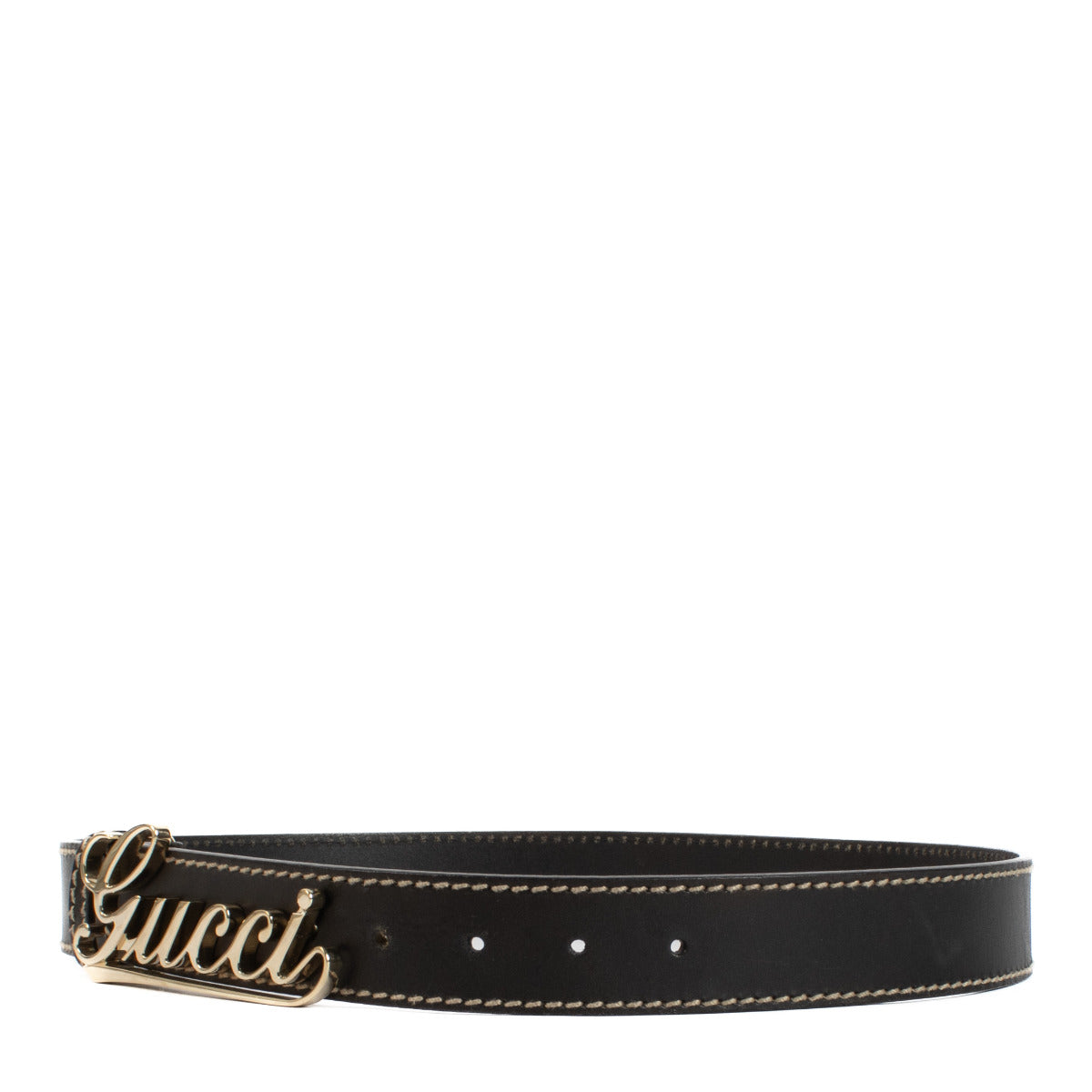 Ceinture Gucci Marron Foncé Logo - taille 80