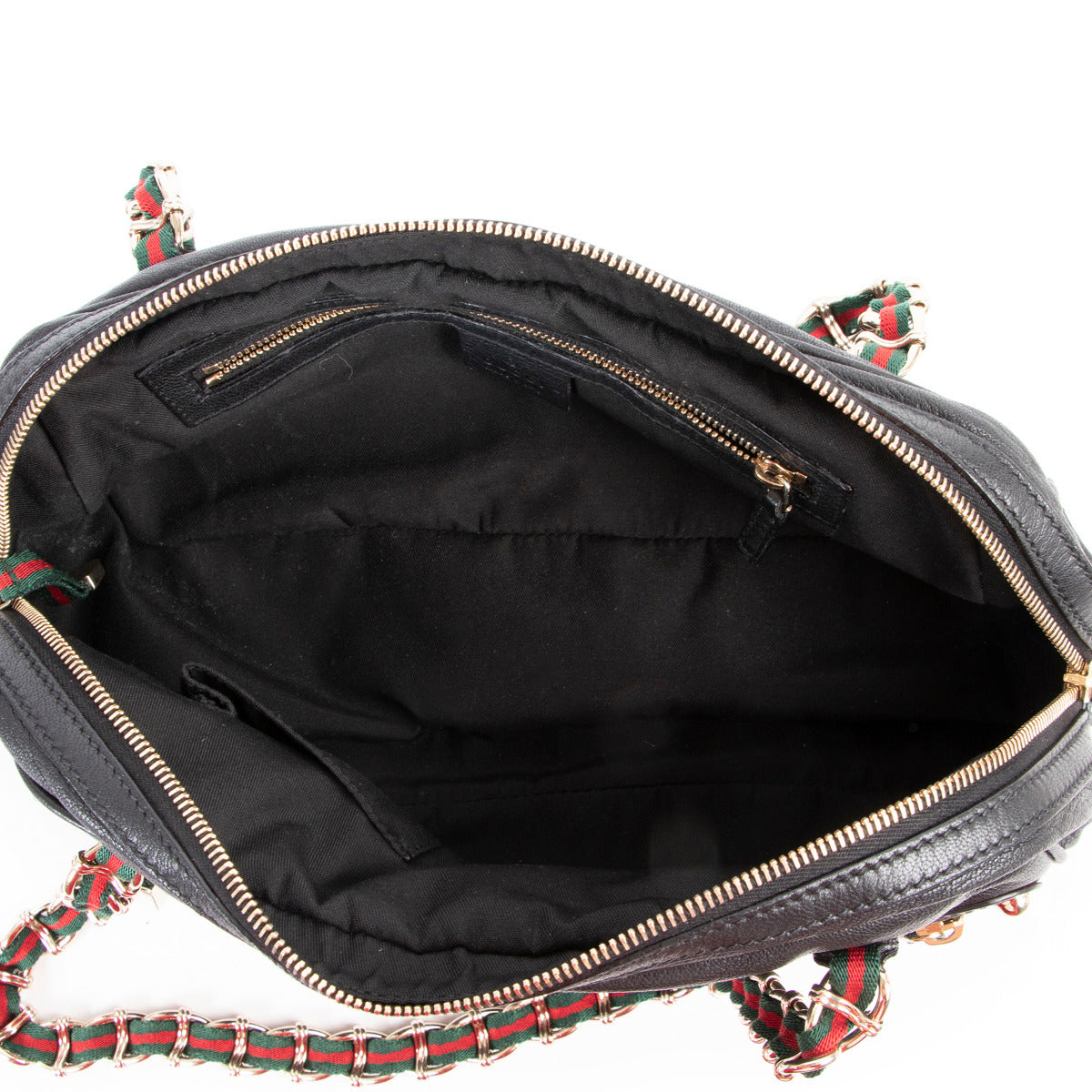 Gucci Black Capri Web Shoulder Bag