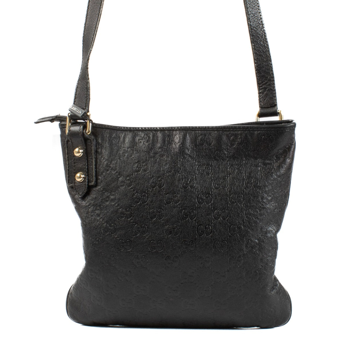 Gucci Zwarte Guccissima Messenger Tas