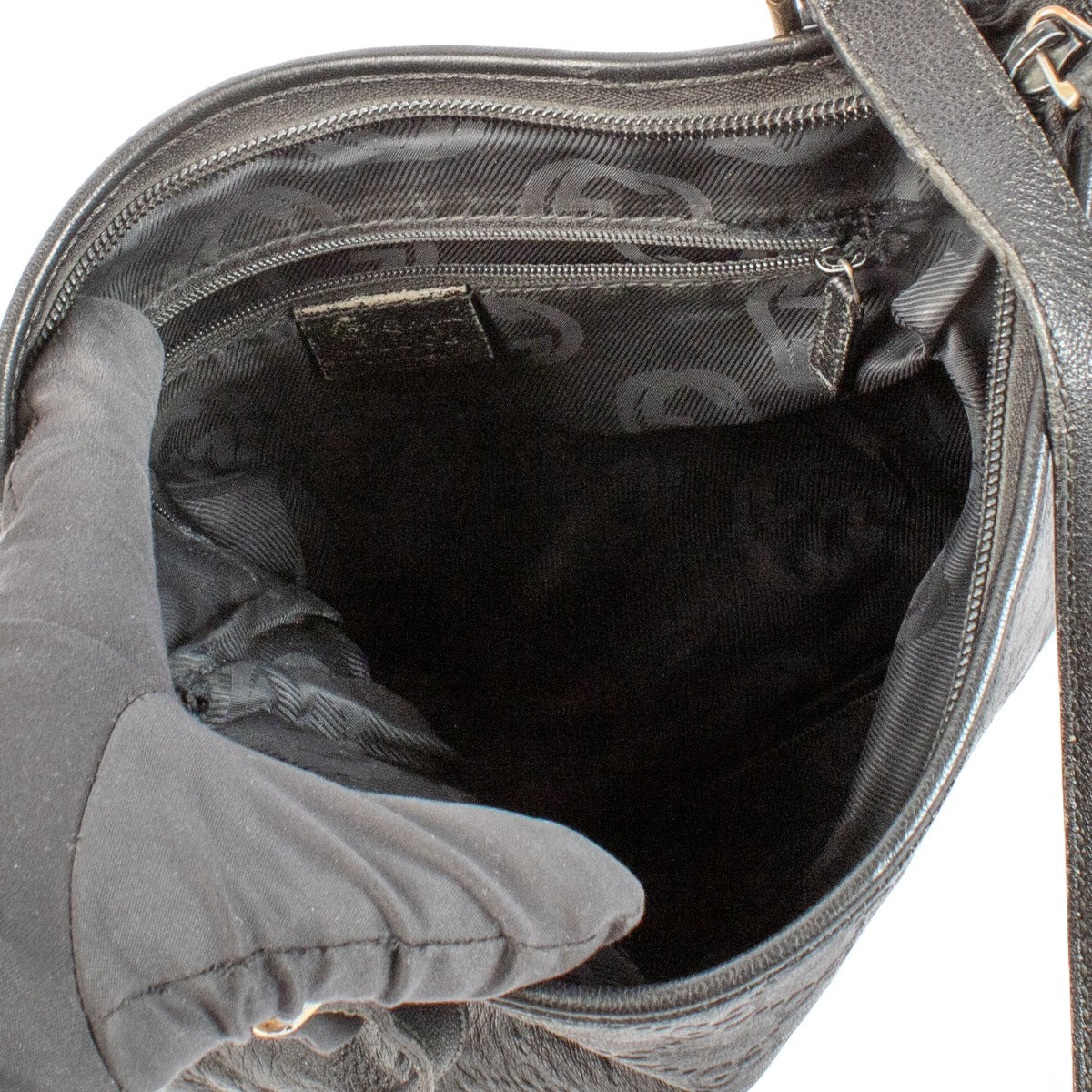 Gucci Zwarte Guccissima Messenger Tas
