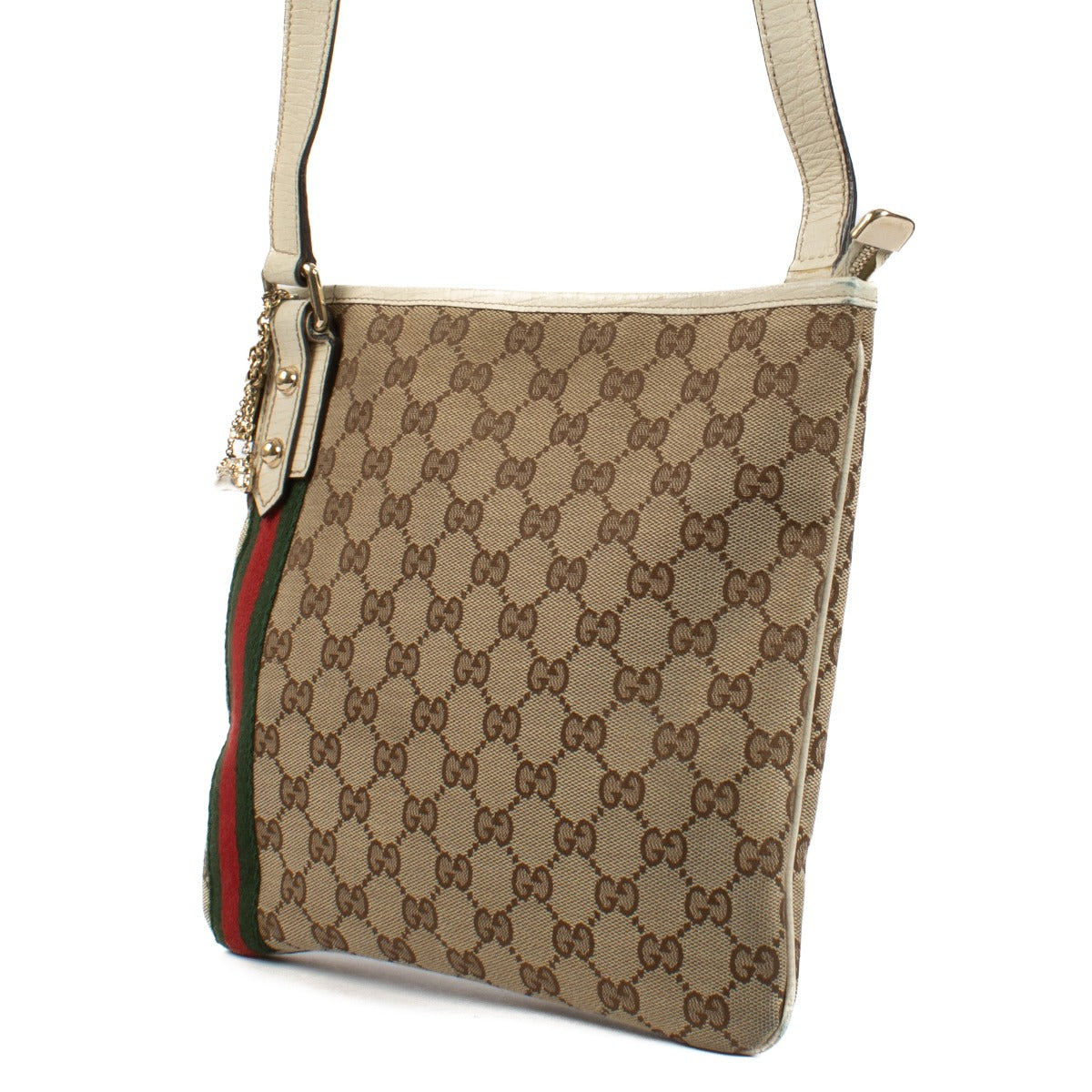 shop 100% authentic second hand Gucci GG Canvas Messenger Bag on Labellov.com