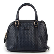 Gucci Blue Dome Top handle + Strap