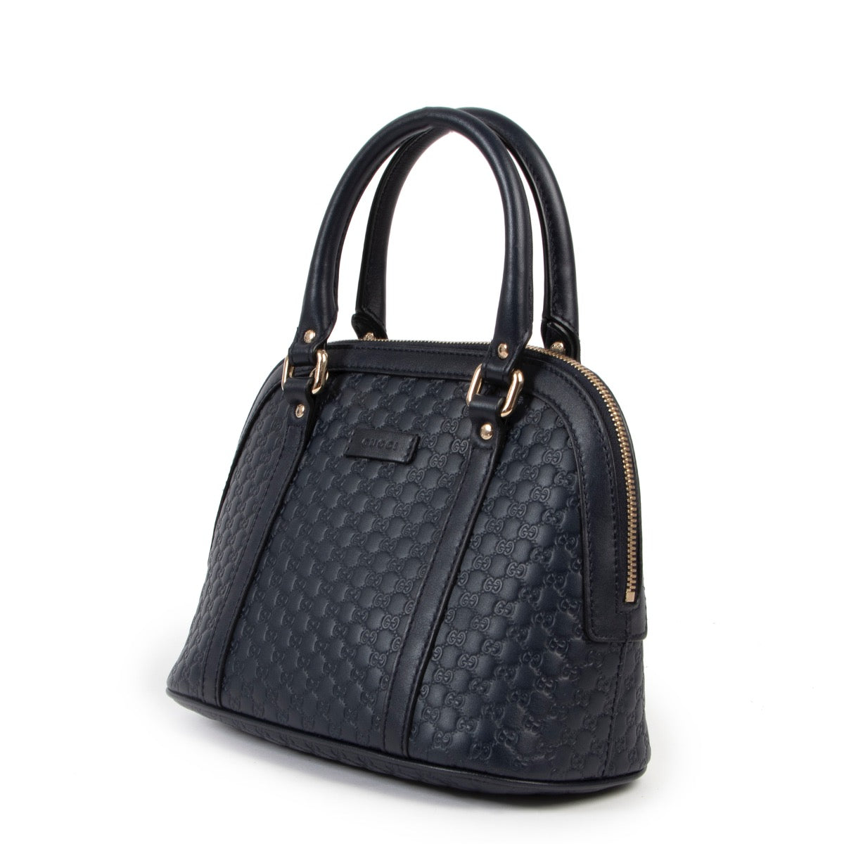 acheter en ligne seconde main Gucci Blue Dome Top handle + Strap