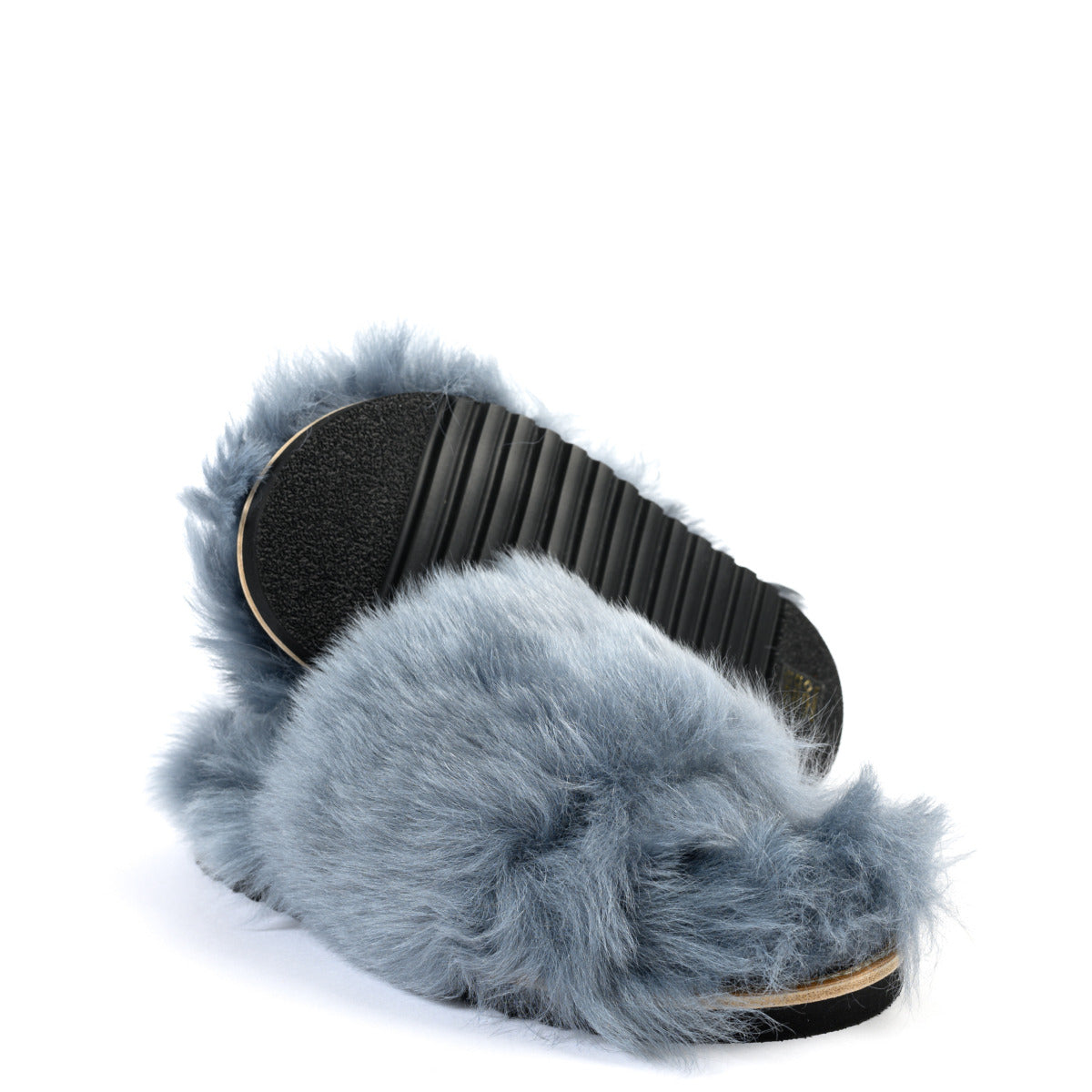 Shop safe online at Labellov in Antwerp these 100% authentic second hand Dorothee Schumacher Blue Furry Slides - Size 39