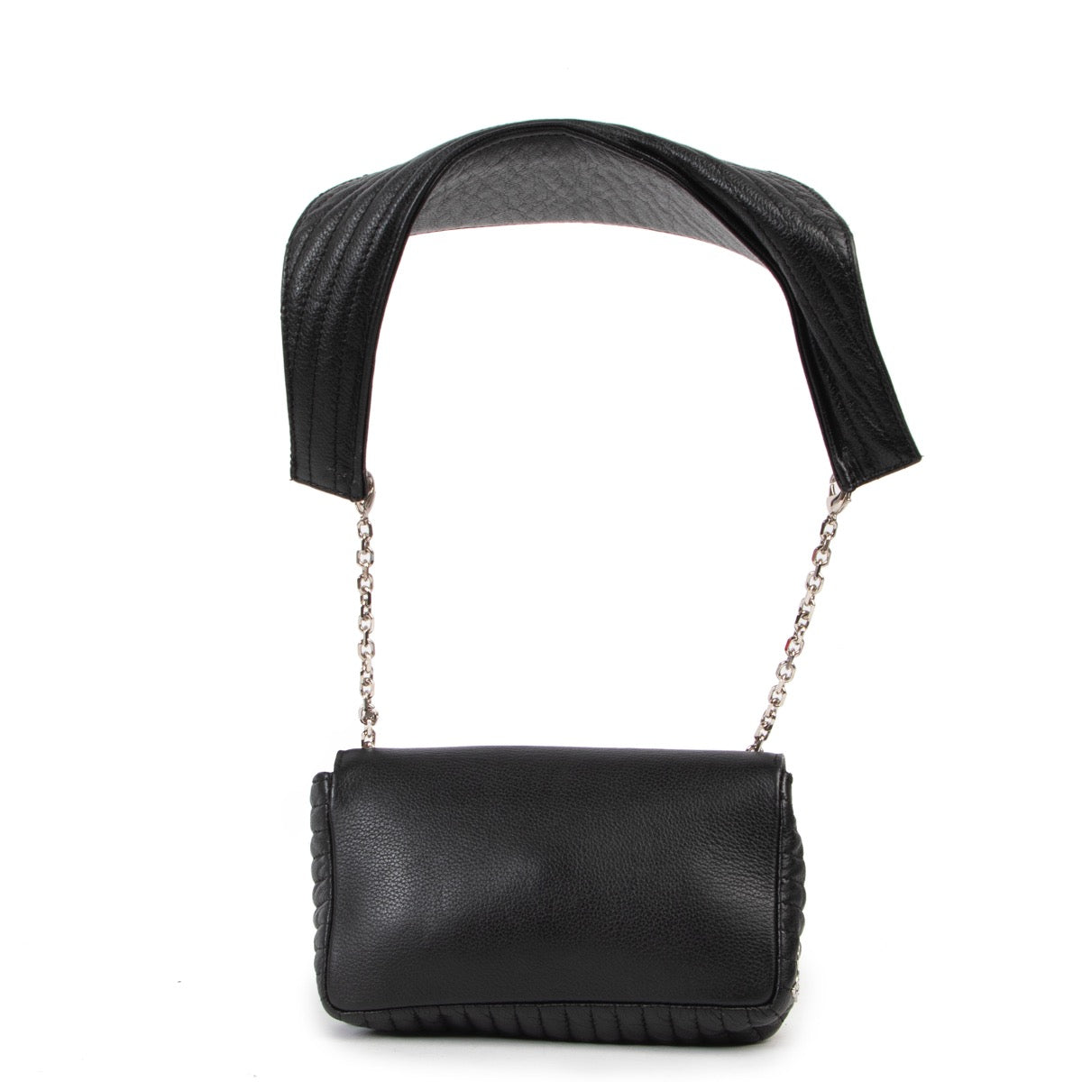 Shop safe online 100% authentic second hand Christian Louboutin Black Studded Artemis Shoulder Bag in very good condition at the right price at Labellov in Antwerp.