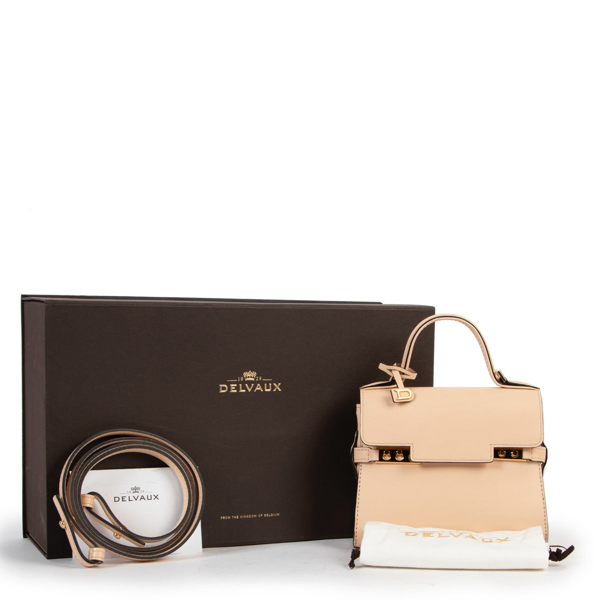 Delvaux Micro Tempête Nude Calf Souple