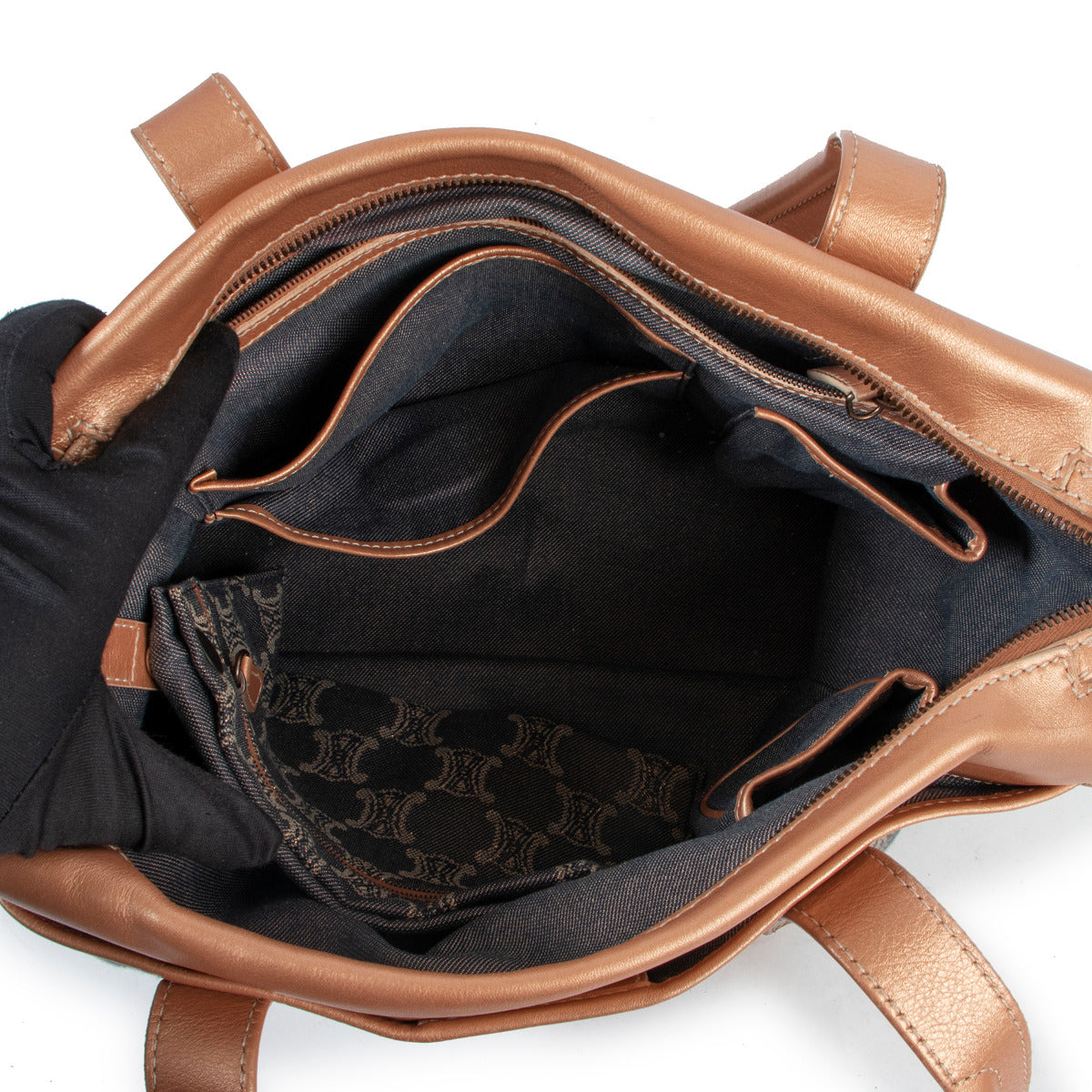 Celine Denim & Rosé Shoulder Bag