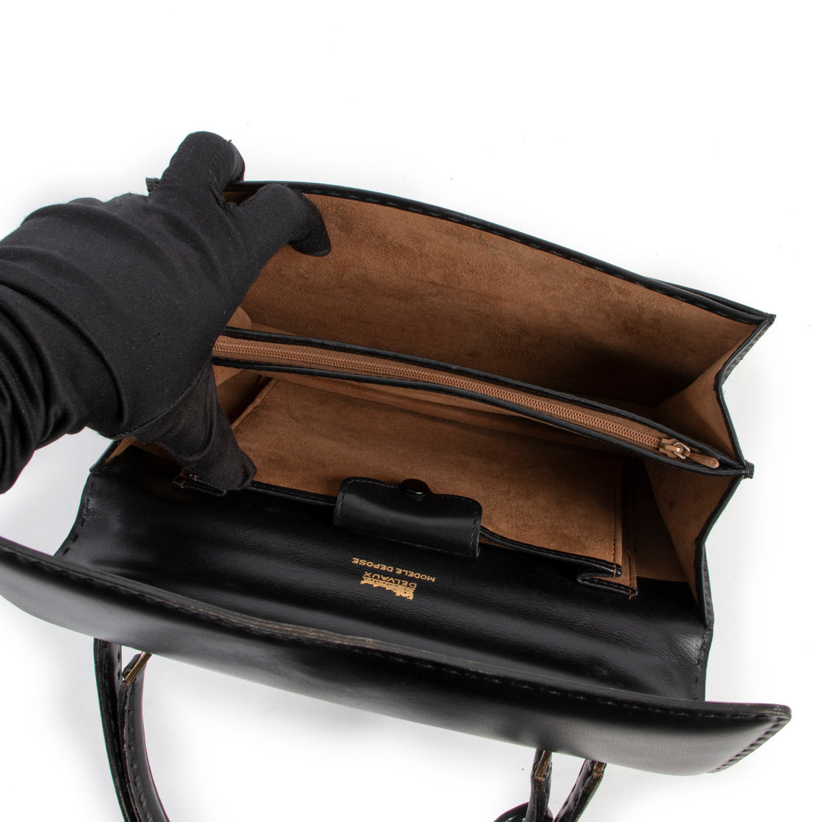 Delvaux Black Vintage Top Handle