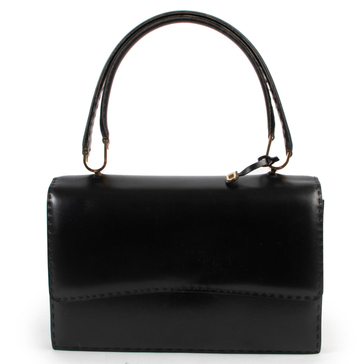 Delvaux Black Vintage Top Handle