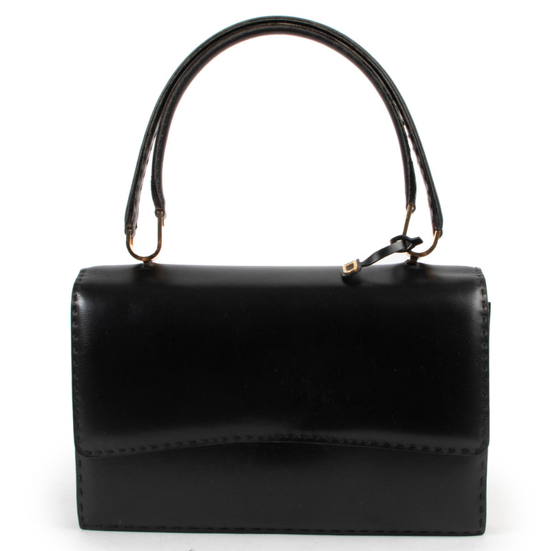 Delvaux Zwarte Vintage Top Handle
