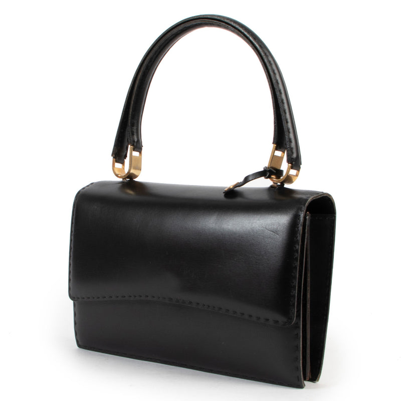 Delvaux Zwarte Vintage Top Handle