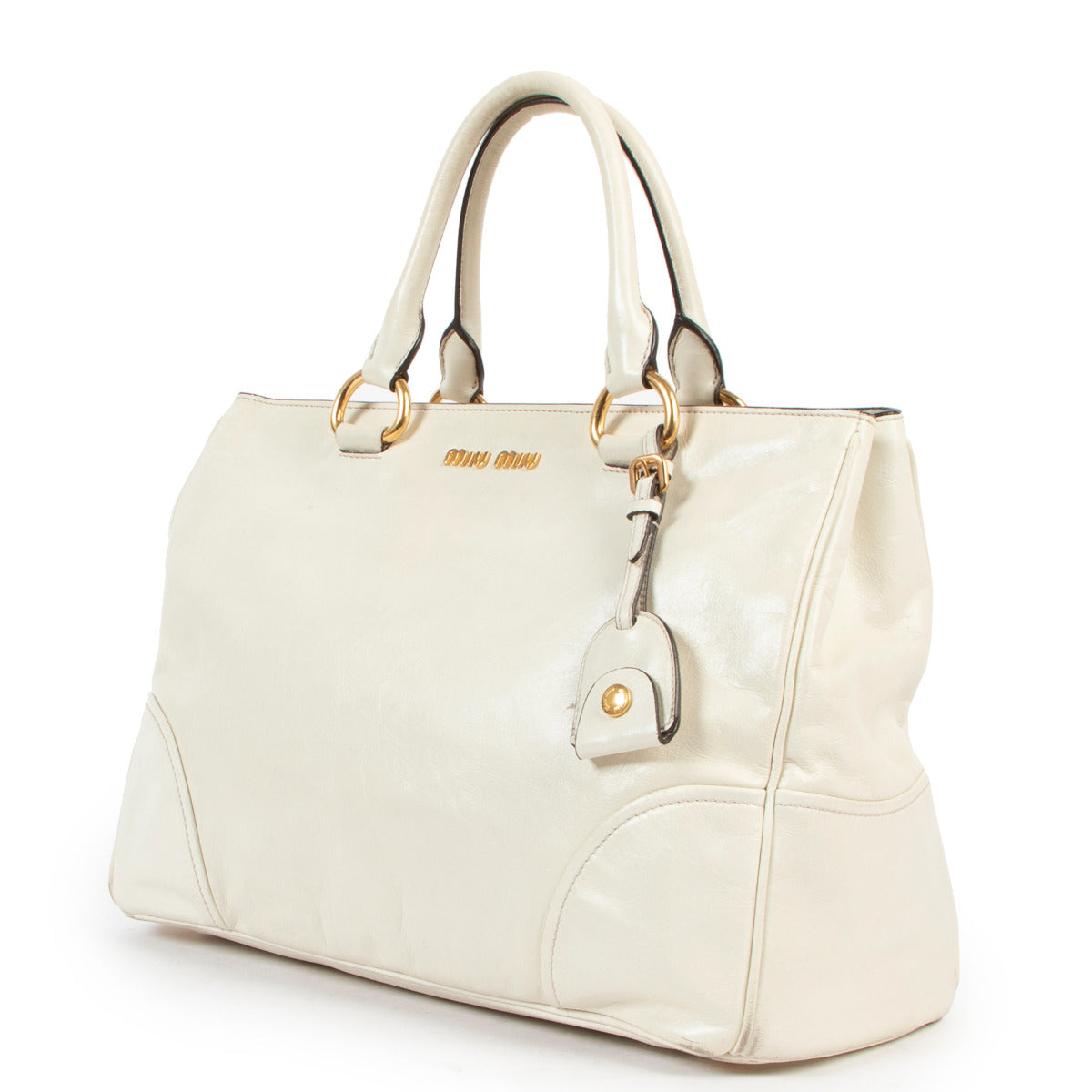 Miu Miu Cream White Top Handle