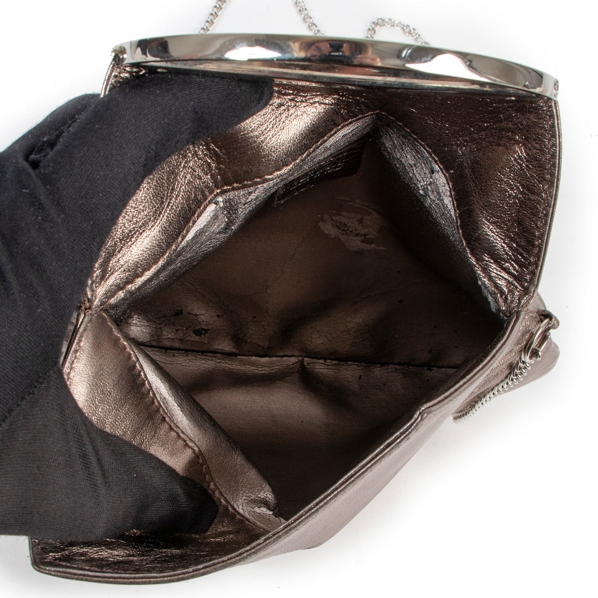 Gianni Versace Gold Chain Clutch Bag