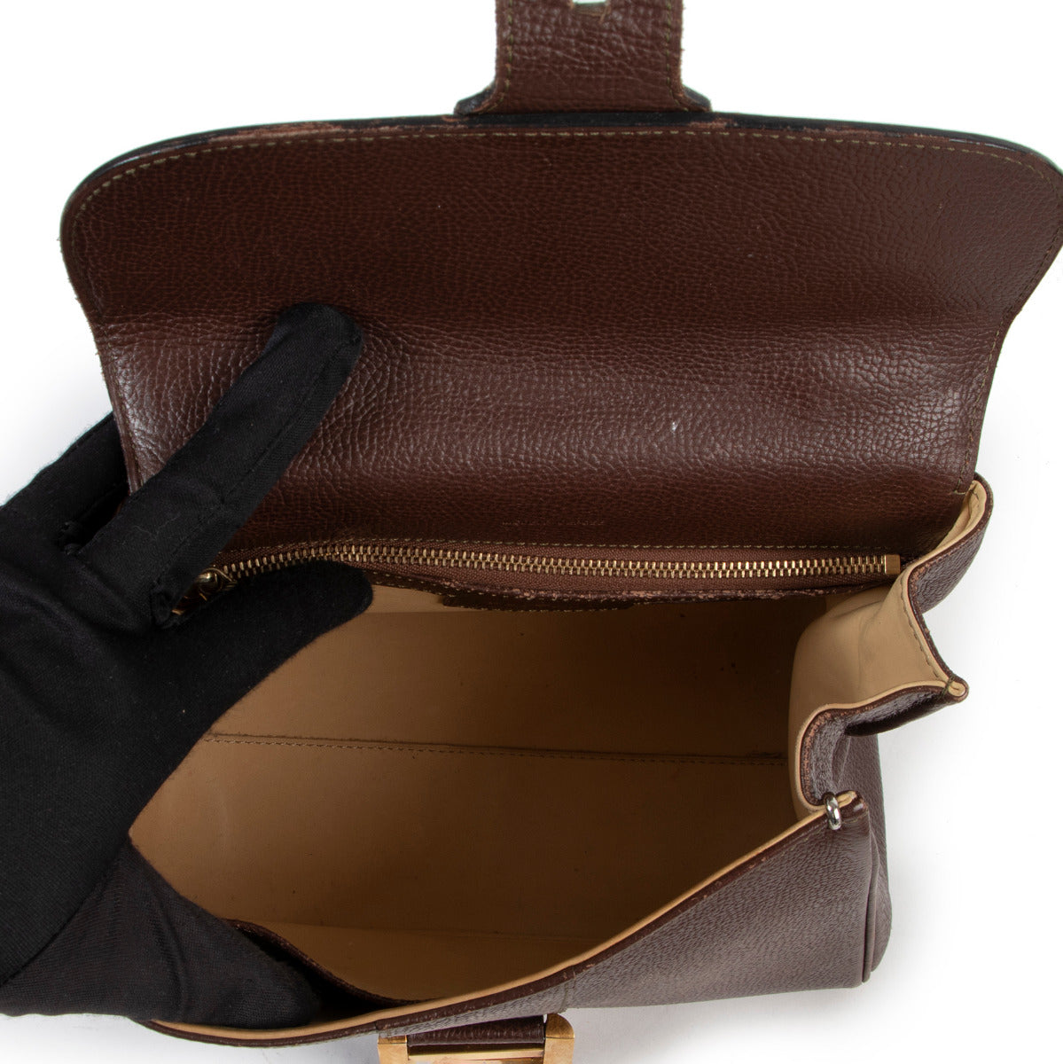 Delvaux Brown PM Brillant + Strap