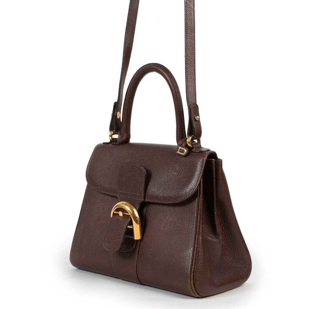 Delvaux Brown PM Brillant + Strap