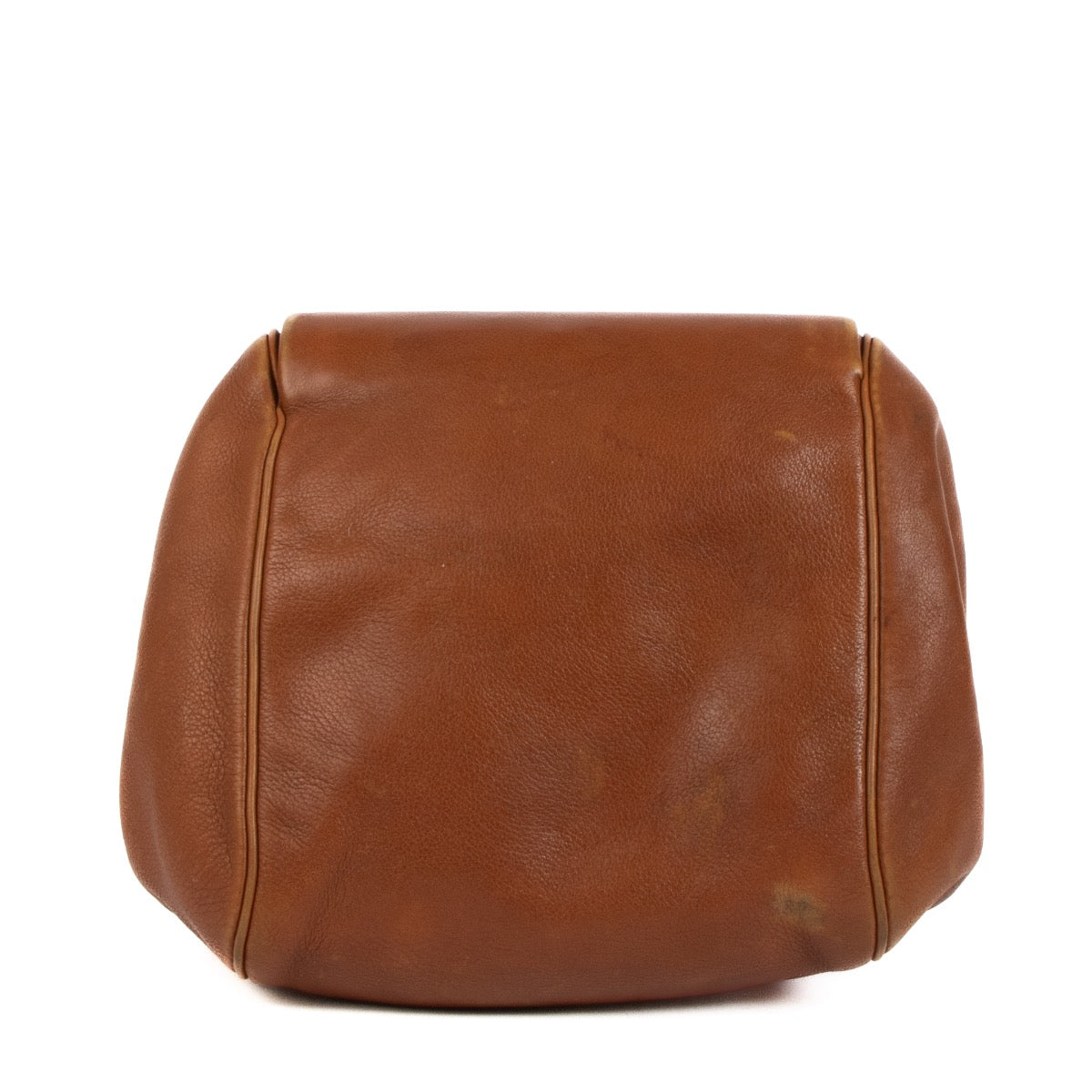Sac Equivoque Delvaux en Cuir Camel