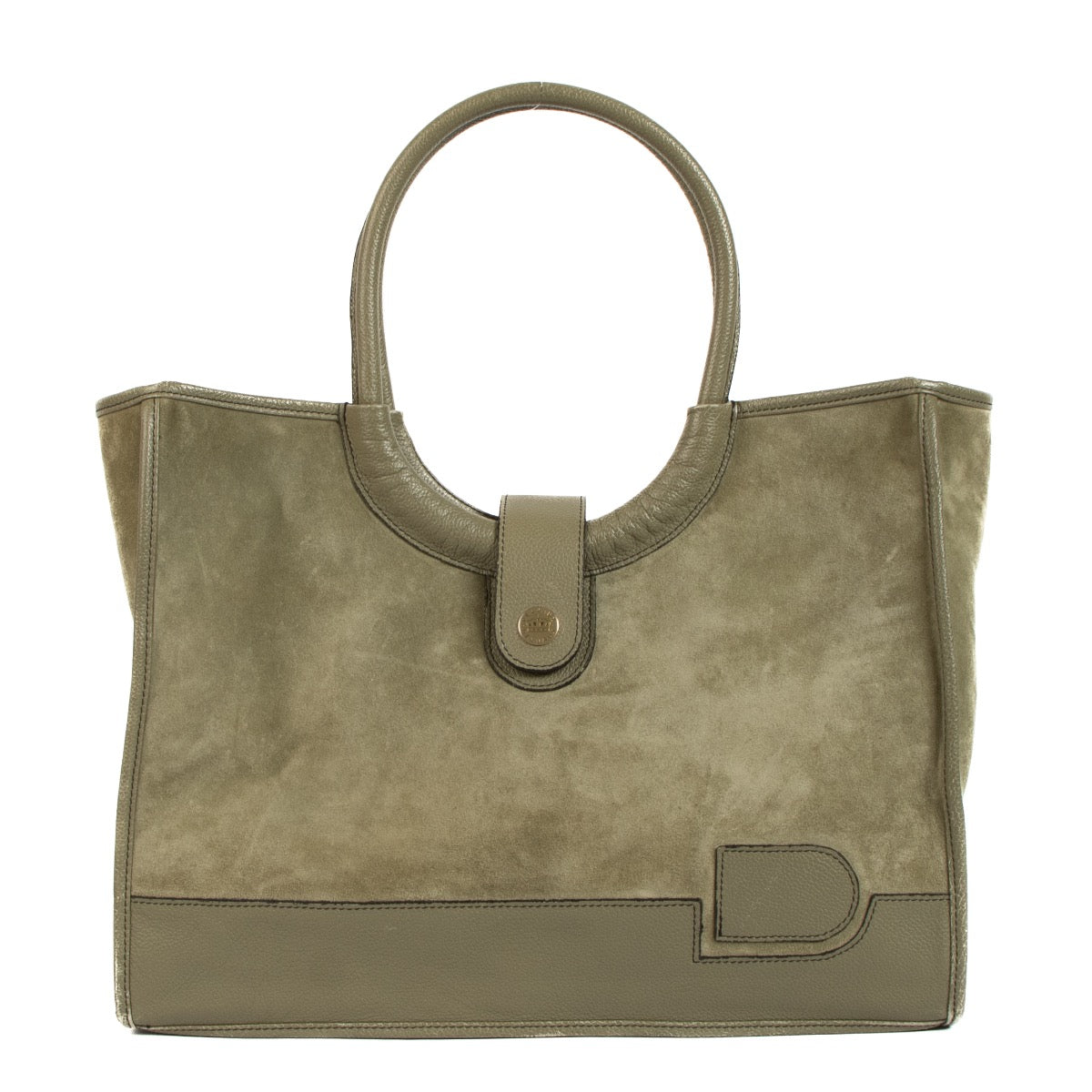 Shop 100% authentic second-hand Delvaux Green Mirage Top Handle on Labellov.com