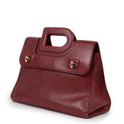 Delvaux Emeraude Red D Top Handle Bag