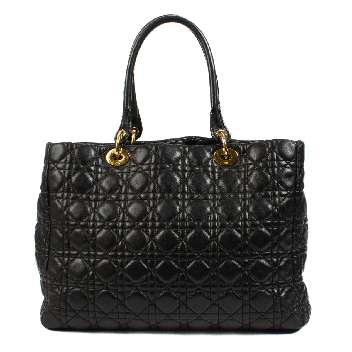 Christian Dior Zwarte Zachte Lady Dior Shopper