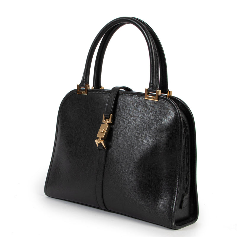Gucci Zwart Leren Piston Day Bag
