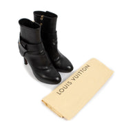 shop 100% authentic second hand Louis Vuitton Black Belted Ankle Boots - Size 39 on Labellov.com