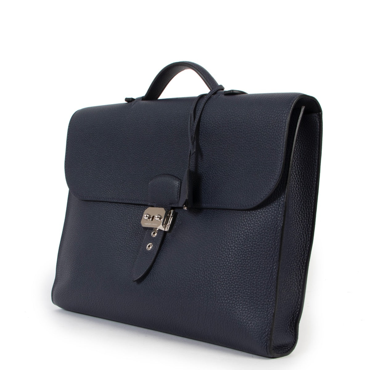 skip the waitinglist Hermès Blue Nuit Sac A Depeches
