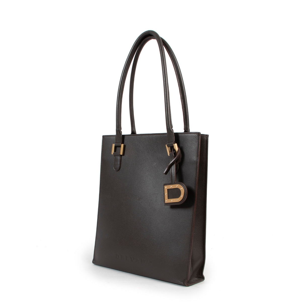 Delvaux Brown Le Jeff PM Top Handle