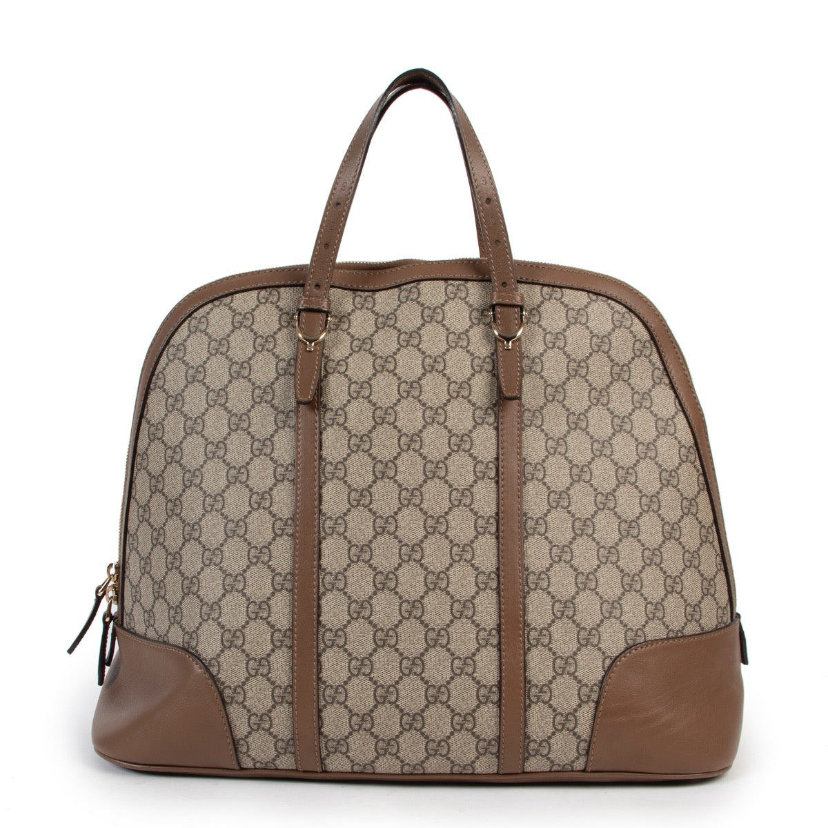 Shop safe online 100% authentic second hand Gucci Monogram Canvas Top Handle in very good condition at the right price at Labellov in Antwerp.
