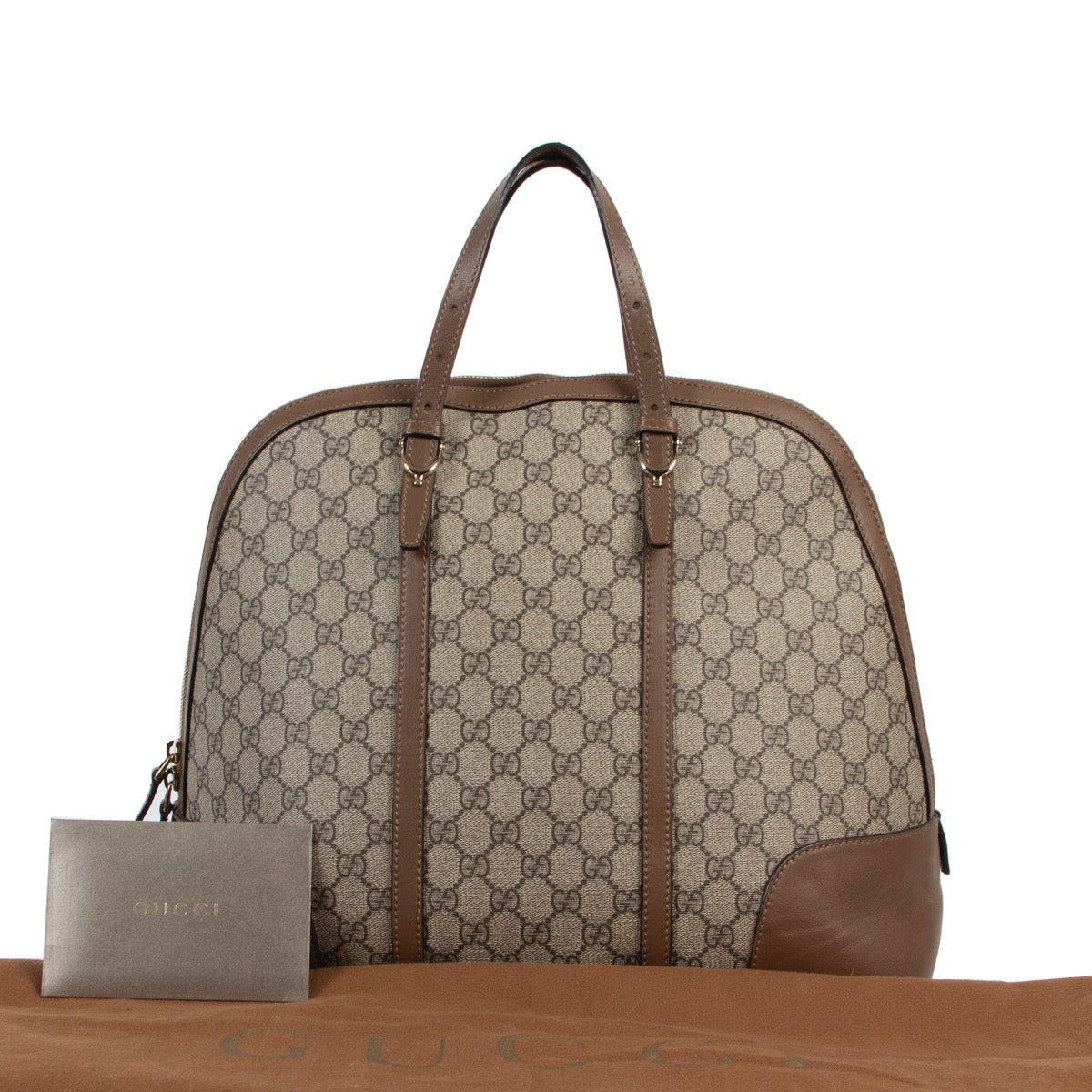 Shop safe online 100% authentic second hand Gucci Monogram Canvas Top Handle in very good condition at the right price at Labellov in Antwerp.