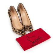 Christian Louboutin Dorispiky 100 Studded Leopard-print Pumps