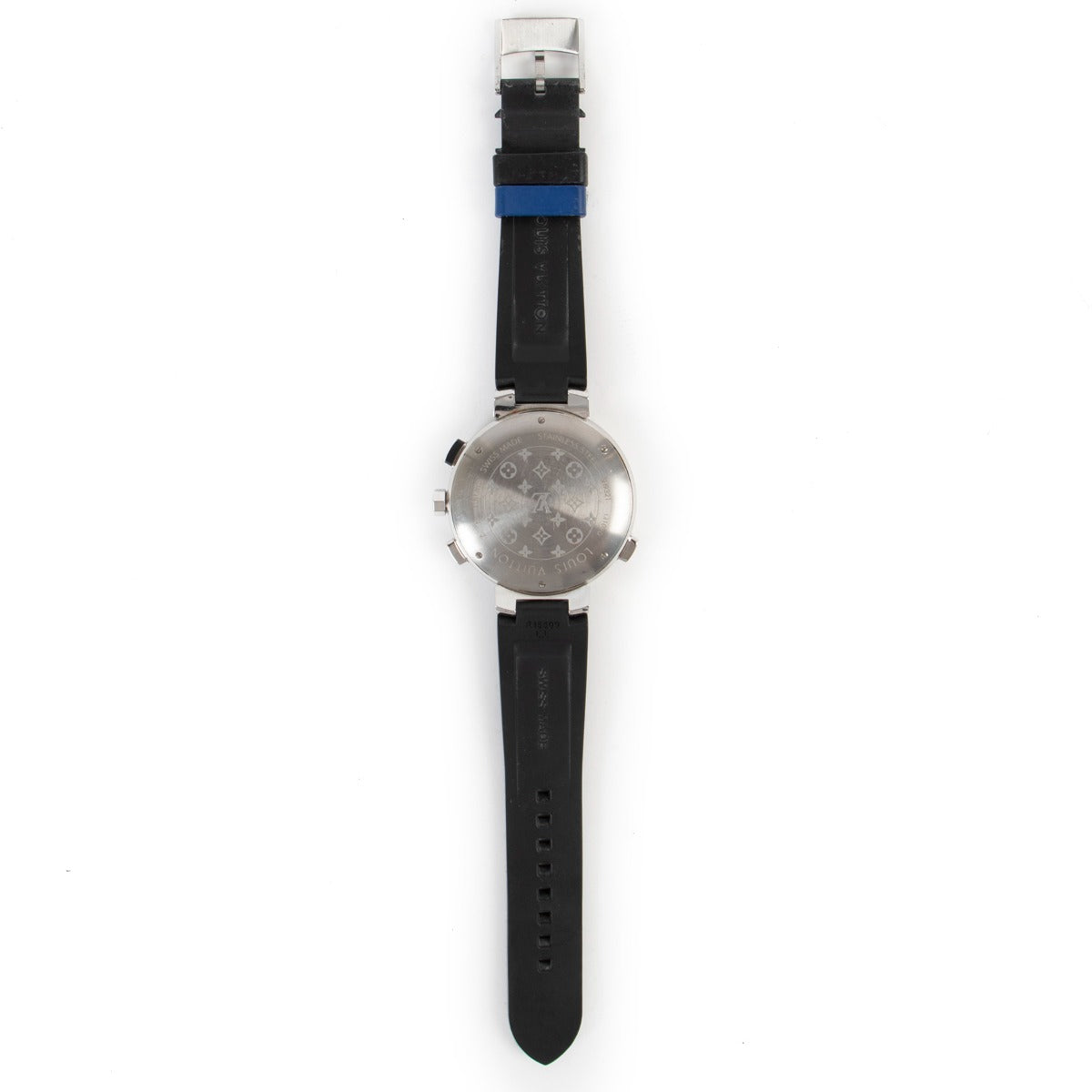 shop authentic second hand luxury designer Louis Vuitton Tambour Regatta Navy Blue Watch at Labellov