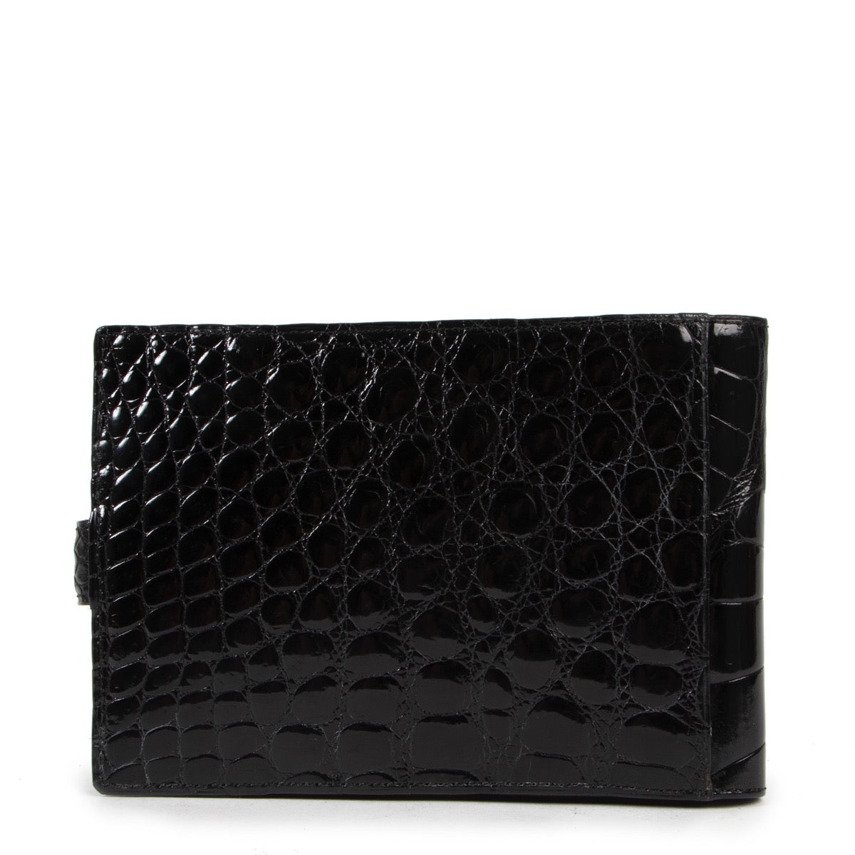 Delvaux Black Crocodile Wallet available now at Labellov Luxury in Antwerp