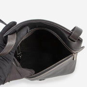 Shop safe online 100% authentic second hand Deux De Delvaux Black Crossbody Bag in very good excellent condition at the right price at Labellov in Antwerp.