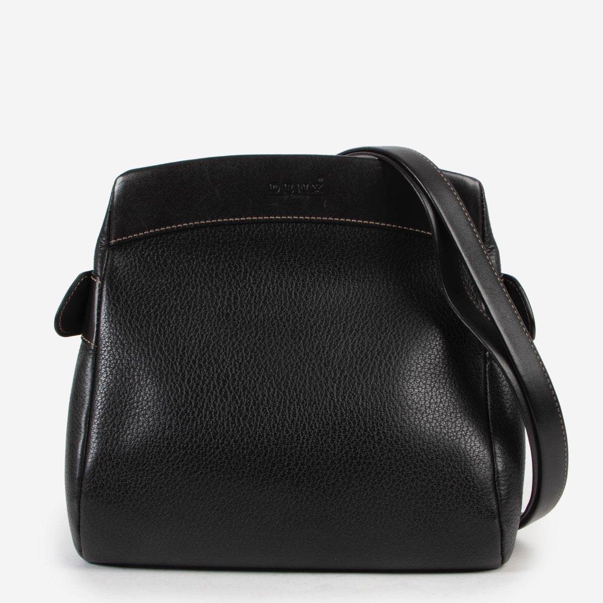 Shop safe online 100% authentic second hand Deux De Delvaux Black Crossbody Bag in very good excellent condition at the right price at Labellov in Antwerp.