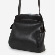 Shop safe online 100% authentic second hand Deux De Delvaux Black Crossbody Bag in very good excellent condition at the right price at Labellov in Antwerp.