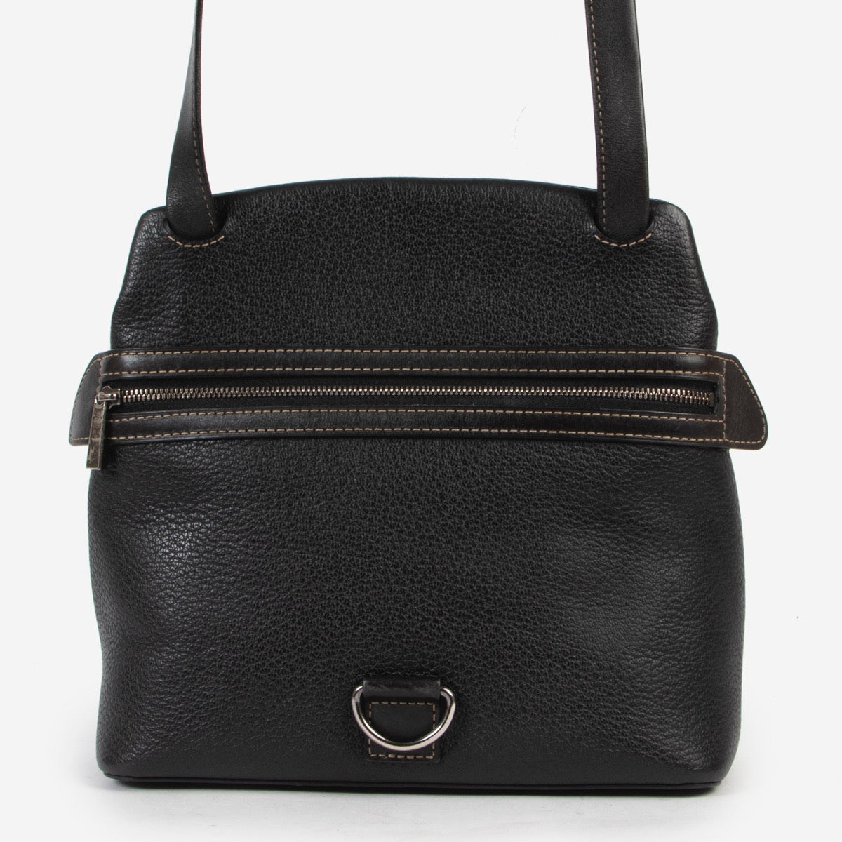 Shop safe online 100% authentic second hand Deux De Delvaux Black Crossbody Bag in very good excellent condition at the right price at Labellov in Antwerp.
