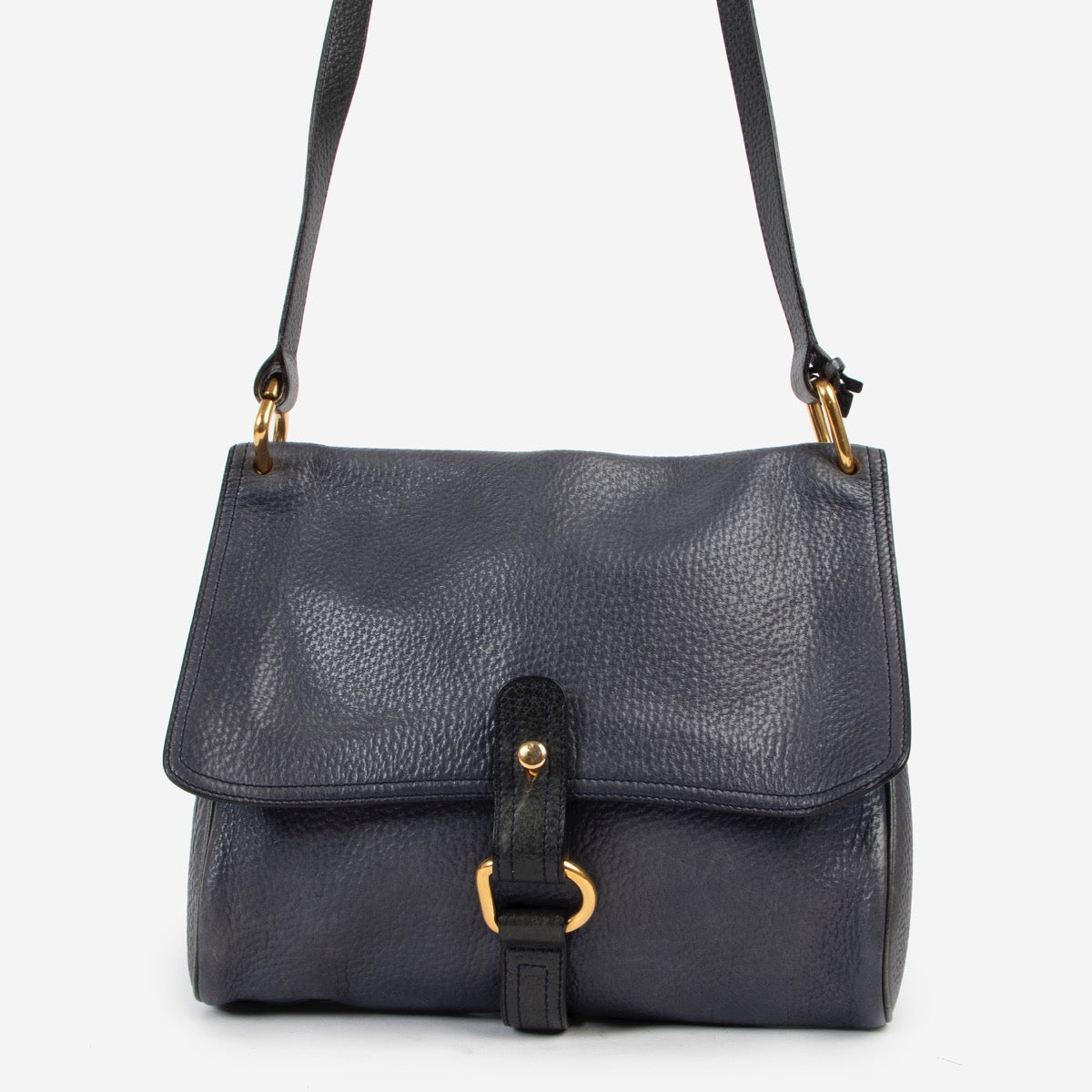 Shop safe online 100% authentic second hand Delvaux Blue Crossbody at Labellov in Antwerp.