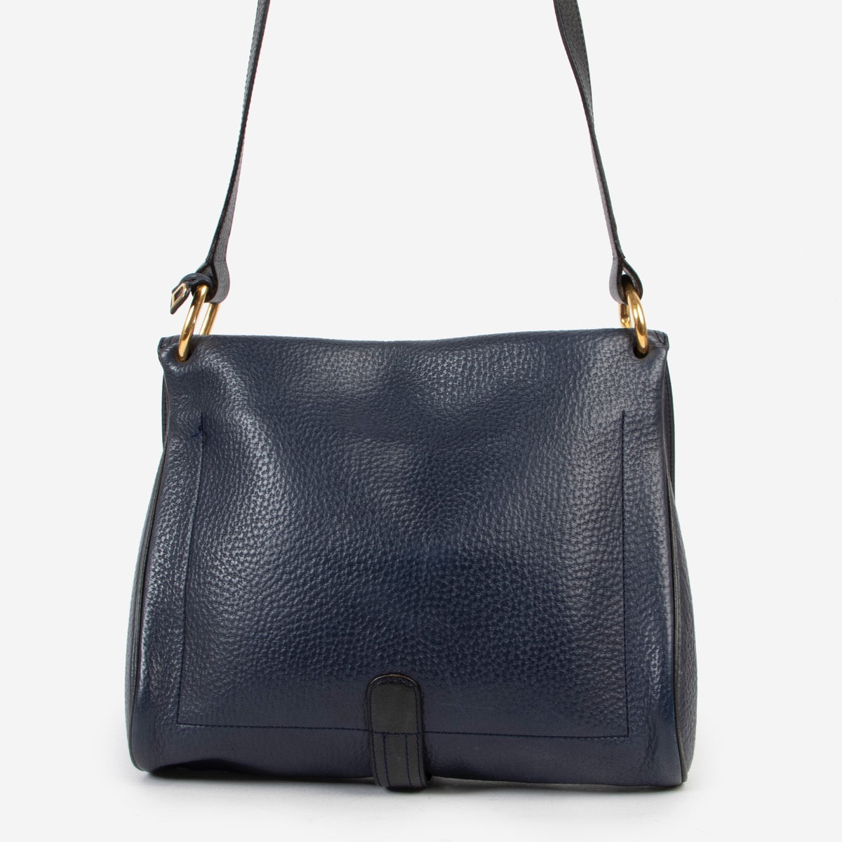 Shop safe online 100% authentic second hand Delvaux Blue Crossbody at Labellov in Antwerp.