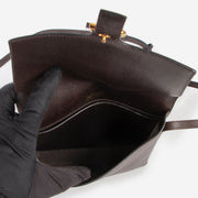 Shop safe online 100% authentic second hand Delvaux Brown Crossbody Bag in very good condition at the right price at Labellov in Antwerp.